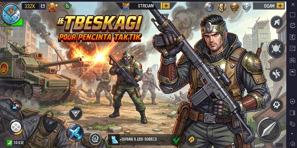 Tampilan gameplay strategi yang mendebarkan di 33ZK.