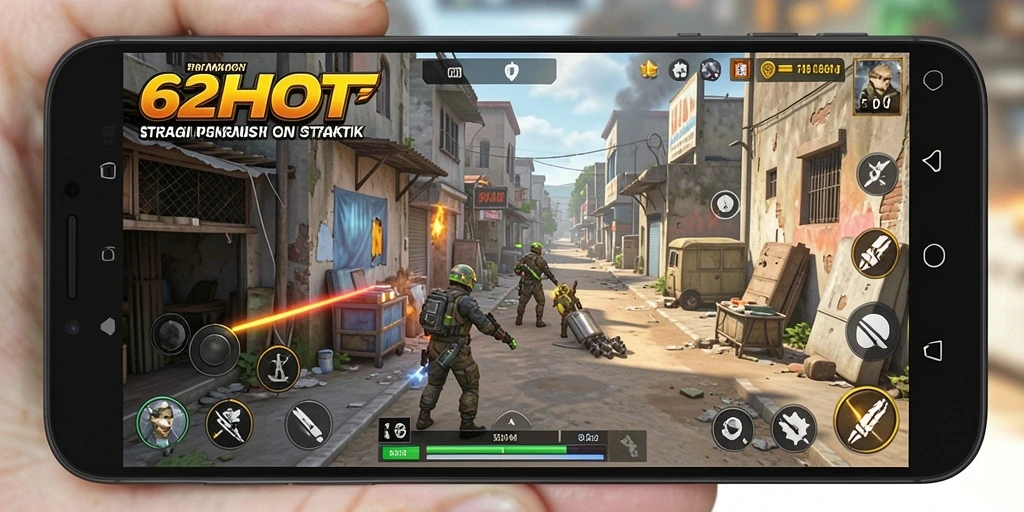 Screenshot utama 62HOT menunjukkan gameplay strategis yang mendebarkan.