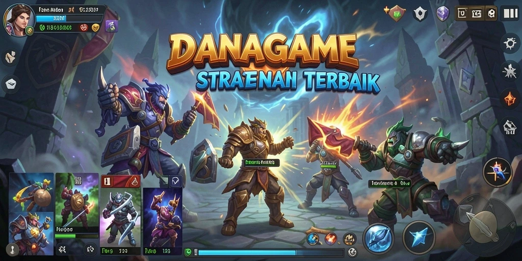 Tampilan menawan dari gameplay <strong>DANAGAME</strong> yang strategis dan mendalam.