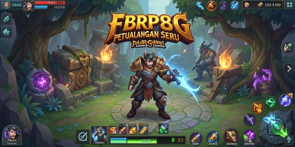Tampilan epik dari pertarungan gameplay ARPG di FBRP88.