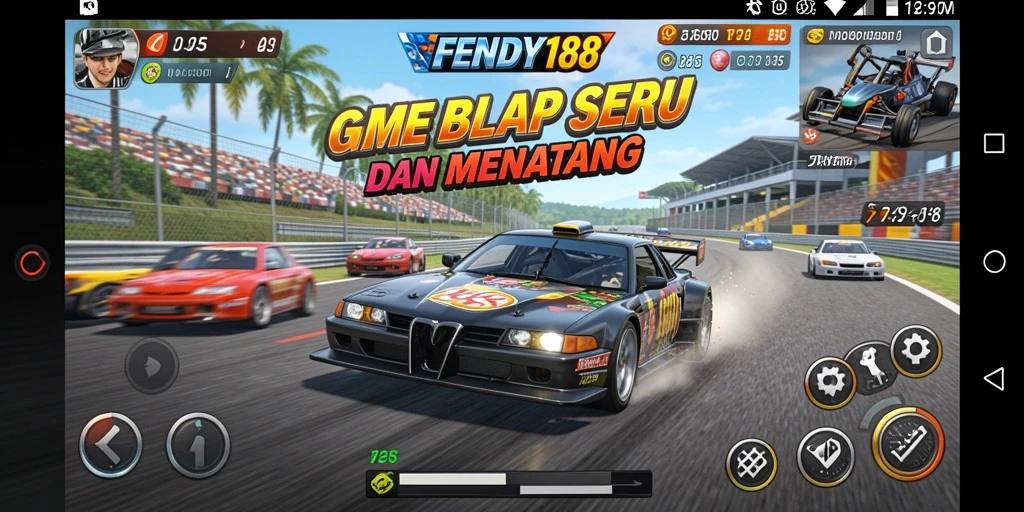 Tampilan gameplay menarik di dalam dunia balap FENDY188.