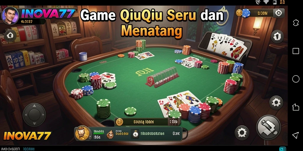 Tampilan menarik dari gameplay QiuQiu di INOVA77