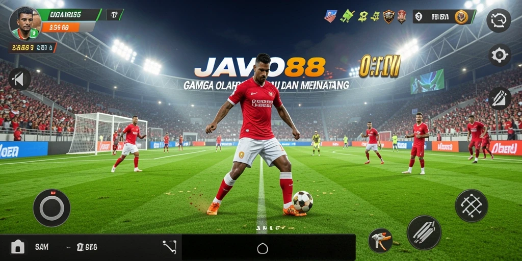 Screenshot gameplay JAVO88 yang menunjukkan aksi olahraga seru.