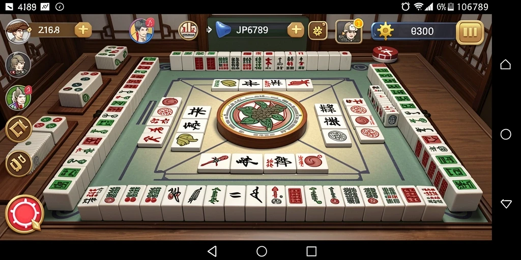 Tampilan gameplay menarik dalam permainan Mahjong JP6789.