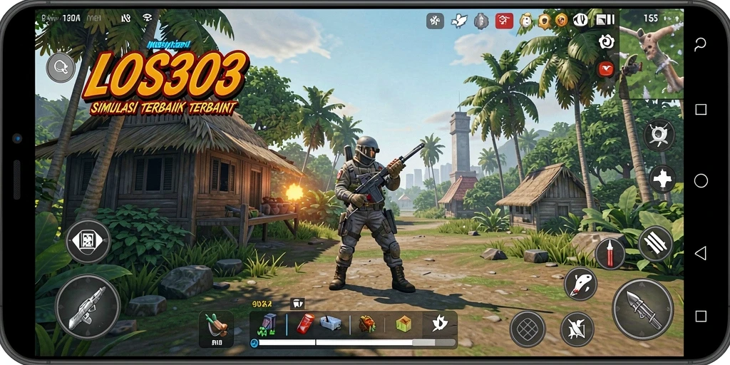 Tangkapan layar LOS303 menampilkan aksi seru dalam gameplay simulasi.