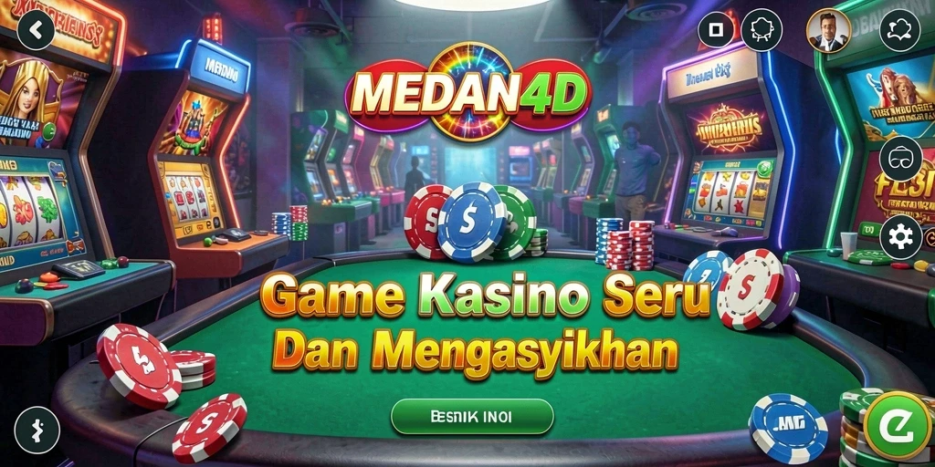 Screenshot gameplay MEDAN4D menampilkan aksi seru permainan kasino.