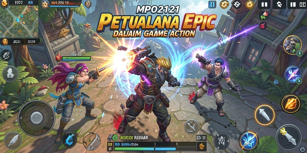 Tampilan gameplay MPO2121 yang mendebarkan dalam pertempuran intens.