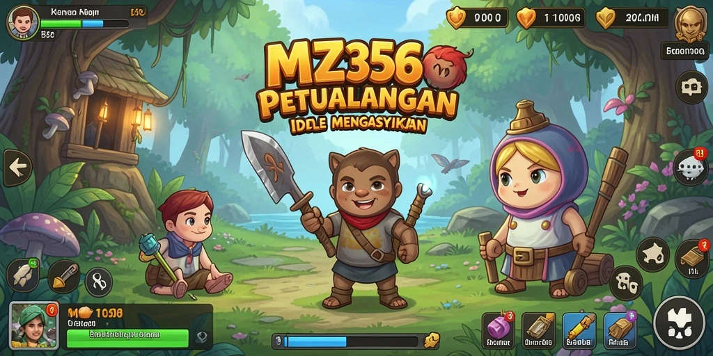 Tampilan screenshot MZ356 menunjukkan gameplay Idle yang menarik dan interaktif.