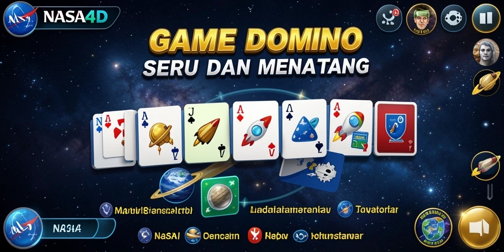 Tampilan gameplay menarik dari game Domino NASA4D.