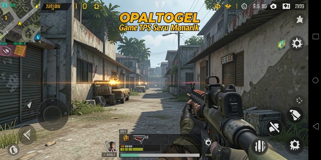Tampilan gameplay OPALTOGEL dengan aksi pertempuran yang intens.