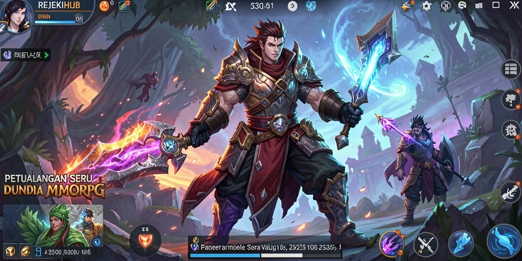 Tampilan gameplay epik di dunia magis REJEKIHUB.