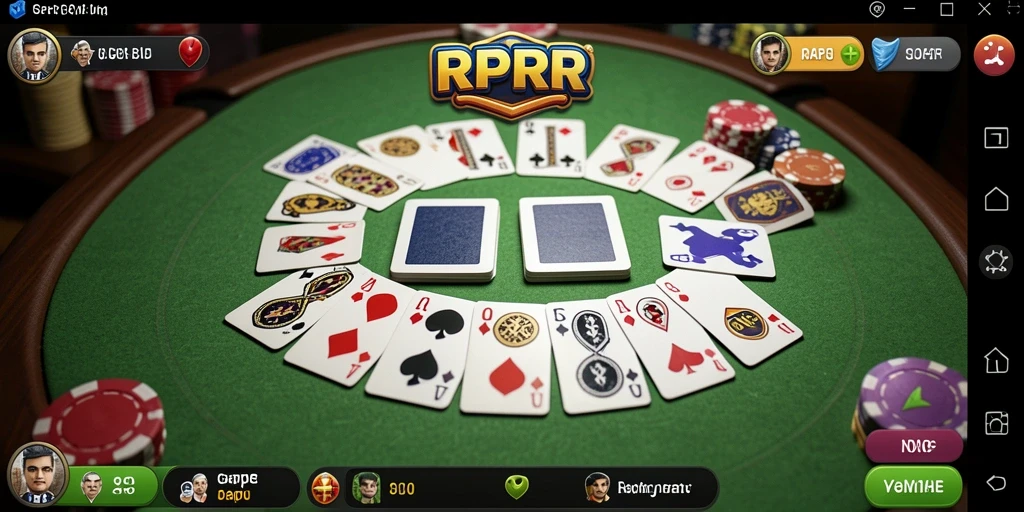 Gambaran gameplay seru RPRR dengan teman-teman dalam permainan Gaple.