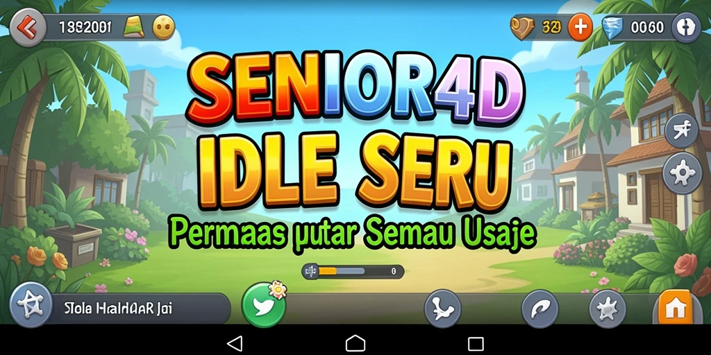 Tampilan gameplay Idle yang menenangkan dan menarik di SENIOR4D.