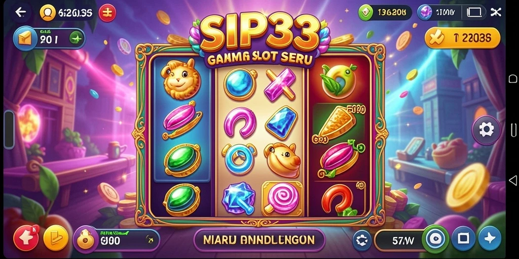 Tampilan gameplay SIP33 yang menarik dengan berbagai tema Slot.
