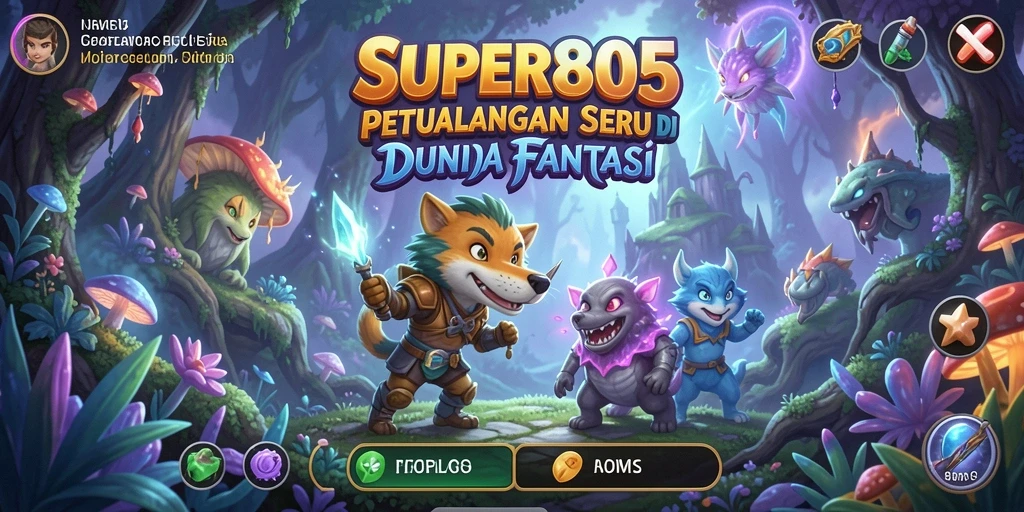 Gameplay SUPER805 menampilkan petualangan yang mendebarkan dan penuh tantangan.